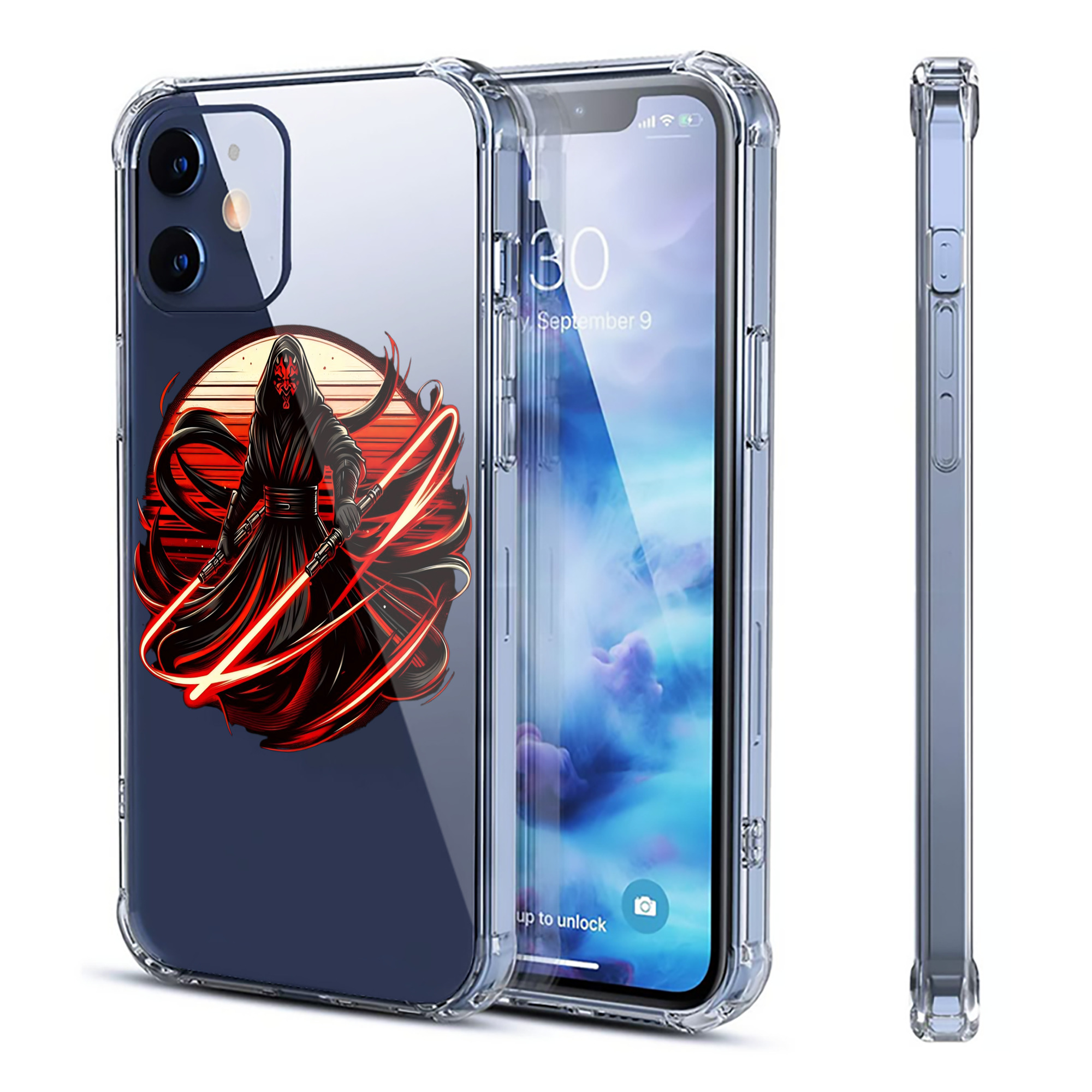 （画像用） スター・ウォーズ Star Wars 【iPhone 12シリーズ対応】透明スマホケース（クリアソフトケース）